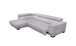 Komfort-Ecksofa VIA ARTEON in der Farbe grau, mit der Vorziehfunktion