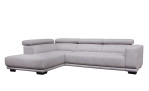 Basis-Ecksofa VIA ARTEON in der Farbe grau, Frontansicht