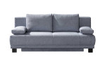 Schlafsofa Jade, in der Farbausführung grau, Frontansicht