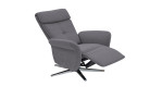 Basis - Relaxsessel in der Farbe grau, Schrägansicht mit Relaxfunktion