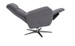 Basis - Relaxsessel in der Farbe grau, Seitenansicht mit Relaxfunktion