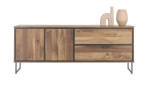 Sideboard Trapani, in der Farbausführung Eiche, Frontansicht