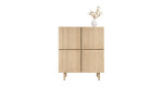 Highboard Azulo aus Eiche-Furnier mit 2 Türen, Draufsicht