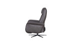 Basis-Relaxsessel in der Farbausführung Onyx, in Leder, Seitenansicht, rechts