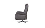 Basis-Relaxsessel in der Farbausführung Onyx, in Leder, Seitenansicht, rechts