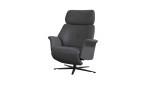Komfort-Relaxsessel 7362 in einem Lederbezug, Farbausführung Briket