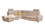 Basis-Ecksofa 9808, in der Farbausführung beige