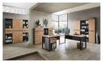 Aktenschrank Melanie in Artisan Eiche und Graphit. Mit den passenden Möbel der Serie