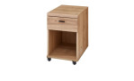 Rollcontainer Sonos, Front Altesche massiv, Korpus Old Artisan Eiche Nachbildung, Schrägansicht