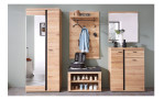 Garderobenschrank Sonos in Altesche massiv und Old Artisan Eiche, mit einer Spiegeltür, Anischt im Milieu