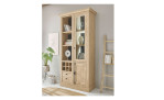 Regal Cabrera in Gold Harbour Oak mit Rückwand in schwarz, Ansicht im Milieu