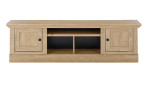 Lowboard Cabrera in Gold Harbour Oak, mit 2 Türen und 3 Fächern, Draufsicht