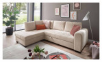 Milieubild Wohnlandschaft Joachim in Cream, Ottomane links
