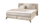 Boxspringbett Kaprun Mix, mit einem Chenillebezug in der Farbe Beige