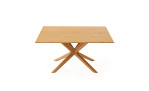 Esstisch Dining System mit Massivholzplatte Wildeiche Natur und Sterngestell
