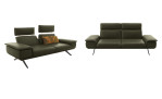 Großes und mittelgroßes Koinor Sofa Elements in der Farbe Green