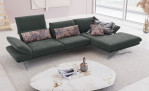 Koinor Komfort-Ecksofa Elements in grau im Wohnzimmer