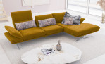 Koinor Ecksofa Elements in gelb im Wohnzimmer
