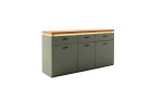 Sideboard Marlena in Salbei Grün mit Beleuchtung 