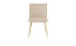 Esszimmerstuhl soft, in der Farbausführung beige, Frontansicht