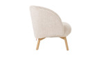 Sessel Thalia, in der Farbausführung beige, Seitenansicht