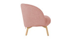 Sessel Thalia, in der Farbausführung blush, Seitenansicht
