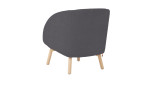 Sessel Thalia, in der Farbausführung anthracite, Schräge Rückenansicht