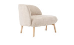Lonchair Thalia, in der Farbausführung beige,  Seitenansicht