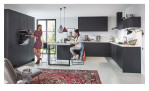 nobilia Küche Structura Eiche Nero NB Weissbeton