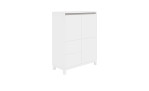 Highboard Olli in der Farbausführung Kreideweiß und Kieselgrau