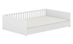 Bodenbett Little Flo in Kreideweiß. Ausführung Middle