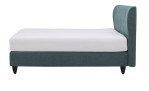 Basis-Boxspringbett Adesso in einem blauen Bezugsstoff