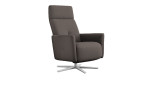 Relaxsessel Apia mit der E-Relax Funktion in der Farbe Carbon zusehen. 