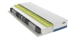 BULTEX-Matratze BULTEX Drive X9 mit Taschenfederkern in einer schrägen Seitenansicht und den Taschenfederkern von innen zusehen.