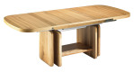 Funktions-Couchtisch 1280H-657-45 in Asteiche Furnier. Ausgezogene Ansicht