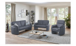 Komfort-Sitzgruppe Blomberg, in der Farbausführung Greyblue, in einem Raum stehend