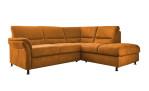 Ecksofa plano|FORM Dale in der Farbausführung Curry