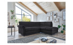 Ecksofa plano|FORM Dale in der Farbausführung Anthrazit, in einem Raum stehend
