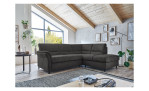 Ecksofa plano|FORM Dale in der Farbausführung Grau, in einem Raum stehend