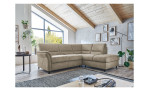 Ecksofa plano|FORM Dale in der Farbausführung Natur, in einem Raum stehend