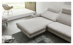 planoform Ecksofa El Paso in silber mit aktivierter Relaxfunktion im Canapé