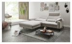 planoform Ecksofa El Paso in silber mit aktivierter Relaxfunktion im Canapé