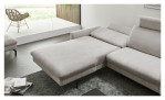 planoform Ecksofa El Paso in silber mit aktivierter Relaxfunktion im Canapé