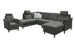Komfort-Ecksofa plano|FORM Lirio in der Farbausführung Anthrazit