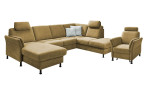 Komfort-Ecksofa plano|FORM Lirio in der Farbausführung Gelb