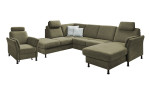 Komfort-Ecksofa plano|FORM Lirio in der Farbausführung Grün