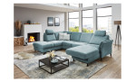 Ecksofa plano|FORM Lirio in der Farbe Ice mit der Funktion in der Ottomane