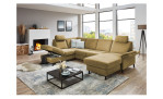Ecksofa plano|FORM Lirio in der Farbe Gelb mit der Schlaffunktion
