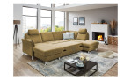 Ecksofa plano|FORM Lirio in der Farbe Gelb mit der Schlaffunktion
