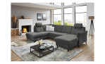 Ecksofa plano|FORM Lirio in der Farbe Anthrazit in einem Raum stehend